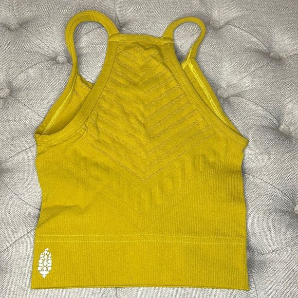 FREE PEOPLE | NWOT Gone Adrift Tank in Lime - Picture 2 of 2